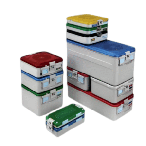 Contenedores para instrumental y Esterilización